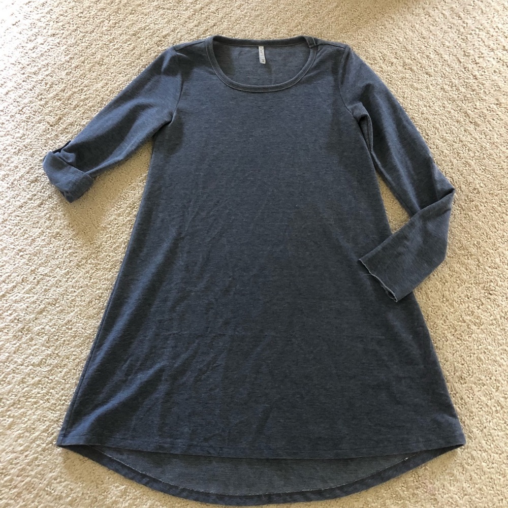 Z Supply Sweatshirt Dress Sz XS VGUC Blue Jean Color